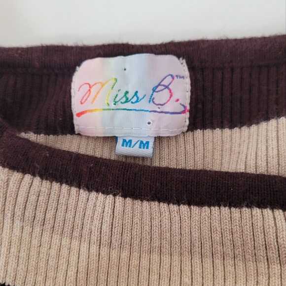 Medium brown knit t-shirt - Picture 3 of 3